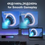 Version 2.1 Mini-DP-auf-DP-Kabel, Monitor, Computer-Video-Adapterkabel, 30 AWG Außendurchmesser: 6,3 mm, 1m, 1.5m, 2m, 3m – Bild 5