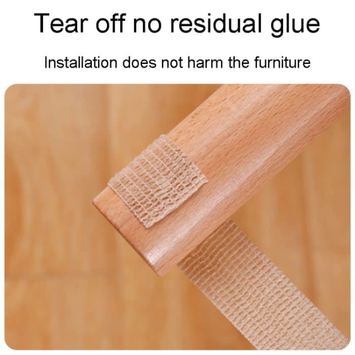 Nicht gewebte, selbstklebende, rutschfeste Fußaufkleber für Stühle, universelle Tisch- und Bankbeinpolster, 2.5 x 450cm – Bild 8