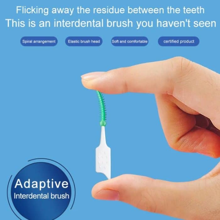 Fawnmum 150 Stück/Box Silikon Interdentalbürsten Zahnbürsten Zahnreinigung Zahnfleisch – Bild 7