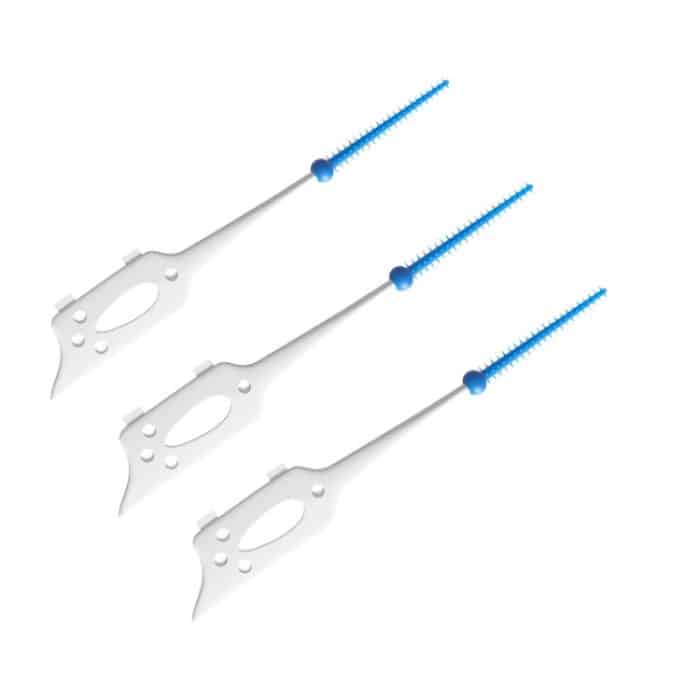 40 Stück/Box Silikon-Interdentalbürste, Mundreinigungs-Lückenbürste, 40pcs /Box (Green), 40pcs /Box (Blue) – Bild 2