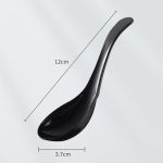 100 Stück/Packung, 12 cm, Einweg-Kunststoff-Mahlzeitenlöffel, Fast-Food-Suppenkelle – Bild 3