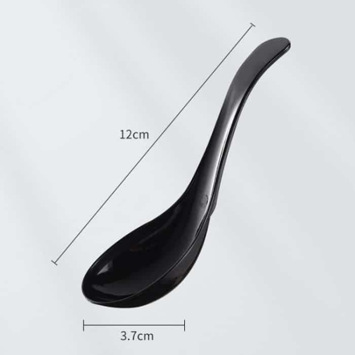 100 Stück/Packung, 12 cm, Einweg-Kunststoff-Mahlzeitenlöffel, Fast-Food-Suppenkelle – Bild 3