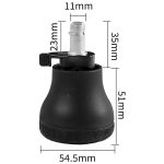 Computerstuhl-Rollenkissen, rutschfeste, umschaltbare Gleitrolle – Bild 2