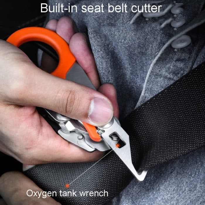 Multifunktionale Outdoor-Erste-Hilfe-Ausrüstung, faltbare Gadget-Schere – Bild 4