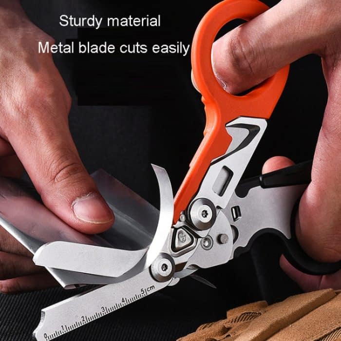 Multifunktionale Outdoor-Erste-Hilfe-Ausrüstung, faltbare Gadget-Schere – Bild 5