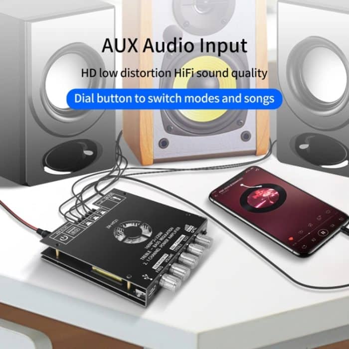 ZK-HT21 Bluetooth-Digitalverstärkermodul 2.1 Kanal TDA7498E – Bild 12