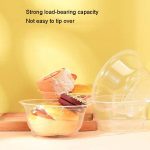 HEJIAHAO Einwegschüssel in Lebensmittelqualität, runde, verdickte, transparente Kunststoffschüssel, 18pcs /Pack – Bild 6