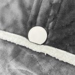 Tragbare Heizdecke mit elektrischem Überwurf, elektrische Flanelldecke mit Ärmeln, 130 x 150cm EU Plug, 130 x 150cm UK Plug, 150 x 180cm EU Plug – Bild 8