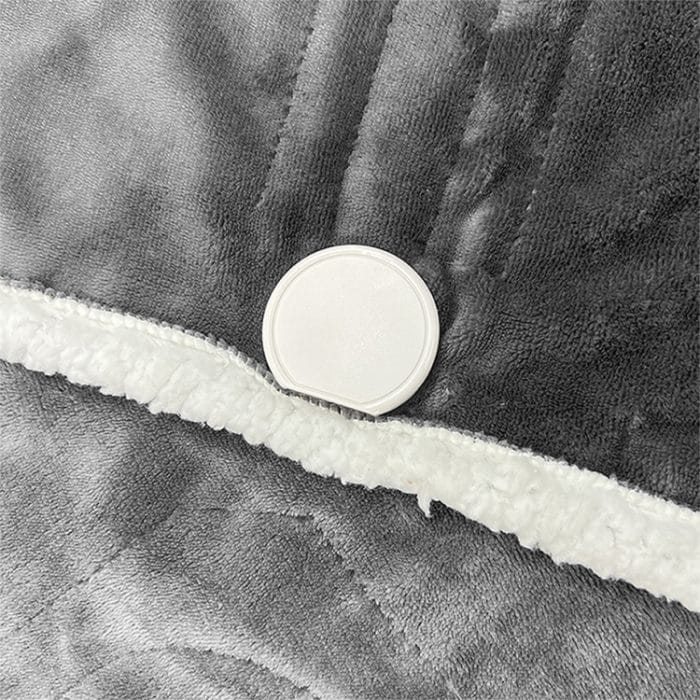 Tragbare Heizdecke mit elektrischem Überwurf, elektrische Flanelldecke mit Ärmeln, 130 x 150cm EU Plug, 130 x 150cm UK Plug, 150 x 180cm EU Plug – Bild 8