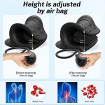 Nackenmassagekissen Schulterentspanner Zervikales Traktionsgerät mit Airbag – Bild 5