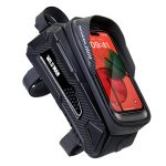 WILD MAN M30 1L Hartschalen-Mountainbike-Frontträgertasche, TPU-Touchscreen-Fahrradausrüstungstasche, M30 (Black), M30 (Black Red)
