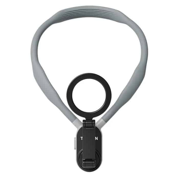 TELESIN Silikon-Nackenhalterung, magnetischer Selfie-Stick, Handy-Nackenhalter, MNM-001 (Gray), MNM-001 (Blue) – Bild 2