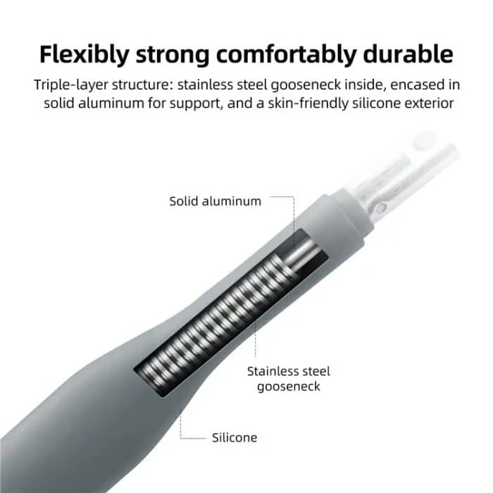 TELESIN Silikon-Nackenhalterung, magnetischer Selfie-Stick, Handy-Nackenhalter, MNM-001 (Gray), MNM-001 (Blue) – Bild 11