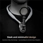 TELESIN Silikon-Nackenhalterung, magnetischer Selfie-Stick, Handy-Nackenhalter, MNM-001 (Gray), MNM-001 (Blue) – Bild 6