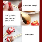 6 Stück / Packung Weihnachts-Cartoon-Puppe-Edelstahlgeschirr, A Gold Spoon Fork+Red Box, B Gold Spoon Fork+Red Box, C Gold Spoon Fork+Red Box, D Gold Spoon Fork+Red Box, D Gold Spoon+Red Box, A Gold Spoon Fork+Green Box, B Gold Spoon Fork+Green Box... – Bild 4
