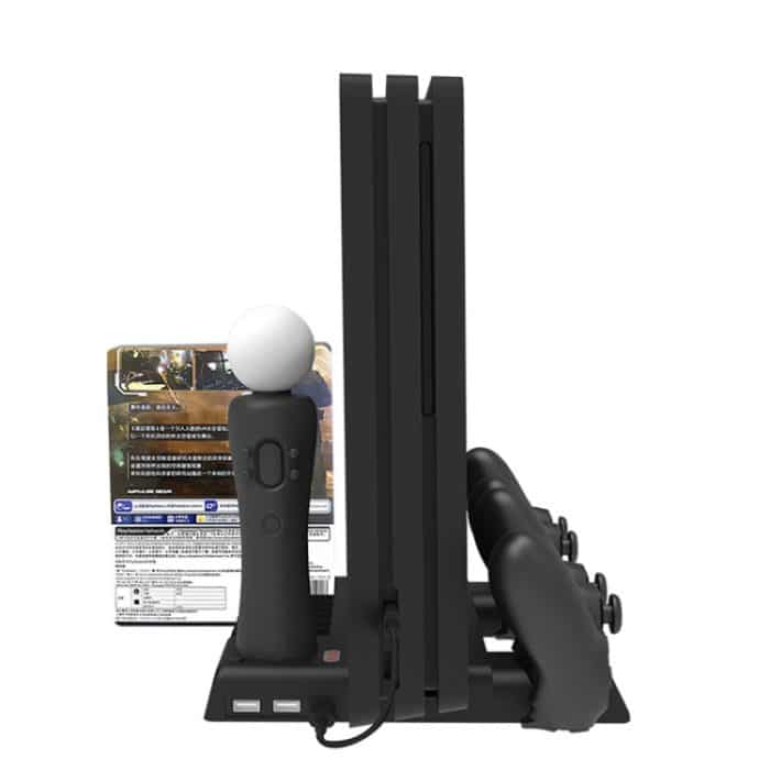 TBD0604169701A.jpg Für PS4/PS4 Pro/PS4 Slim Host iplay Dual-sitz Lade Multi-funktion Kühlung Basis Lagerung Halterung, HBP-192 – Bild 1