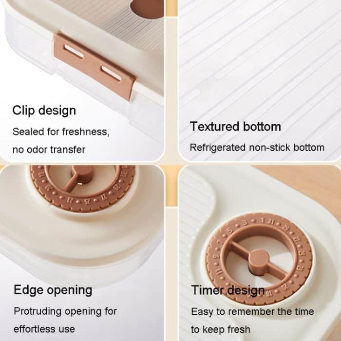 Knödel-Aufbewahrungsbox, lebensmittelecht, für Zuhause, gefrorene frische Knödel, 2 Layer With Cover, 3 Layer With Cover, 4 Layer With Cover – Bild 8