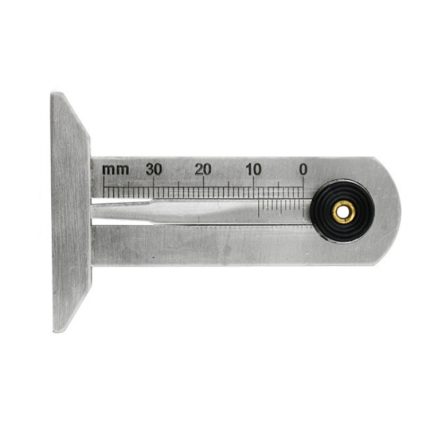 Edelstahl-Reifenprofil-Nonius-Tiefenmesser, 0-30mm, 0-50mm, 0-60mm
