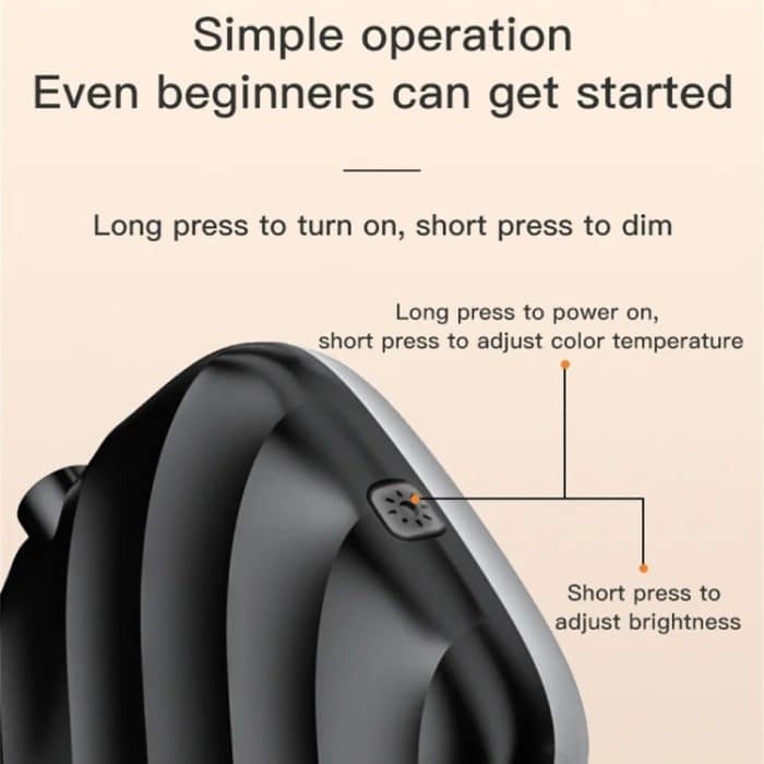 LED-Handy-Live-Beauty-Fülllicht, USB-Ladekamera, Taschenlicht, Black, White – Bild 10