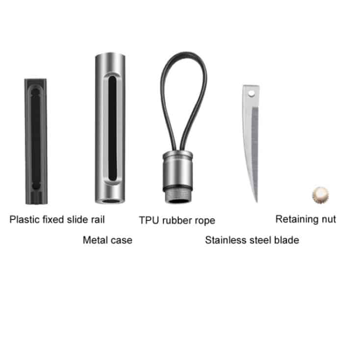 Tragbarer, multifunktionaler, abnehmbarer Mini-Express-Schlüsselanhänger für den Außenbereich, Black, Silver, Golden, Colorful – Bild 4