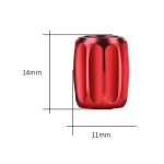 4 Stück/Set Metall-Anti-Diebstahl-Reifenkernventil, personalisierte Konvertierungskappe, Colorful, Titanium Black, Red, Silver – Bild 3