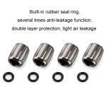 4 Stück/Set Metall-Anti-Diebstahl-Reifenkernventil, personalisierte Konvertierungskappe, Colorful, Titanium Black, Red, Silver – Bild 4