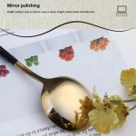 4 Stück/Packung Edelstahl-Besteck mit glänzendem Spiegel, Geschenkset, With Tea Spoon (Silver), With Tea Spoon (Titanium), With Tea Spoon (Black Golden), With Chopsticks (Silver), With Chopsticks (Titanium), With Chopsticks (Black Golden) – Bild 3