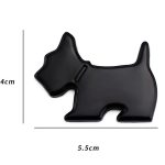 Niedlicher Haustier-Hund-Autoaufkleber, Welpe, Metall, Fahrzeug-Emblem, dekorative Aufkleber – Bild 3