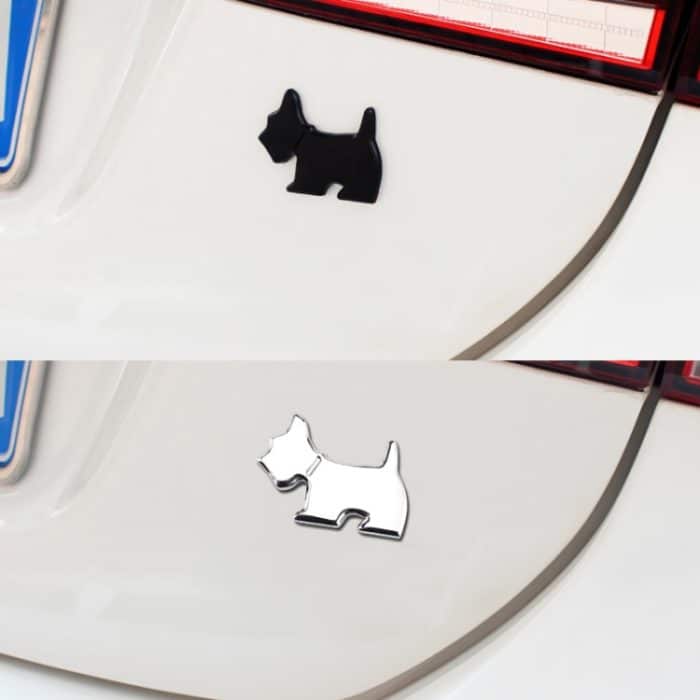 Niedlicher Haustier-Hund-Autoaufkleber, Welpe, Metall, Fahrzeug-Emblem, dekorative Aufkleber – Bild 6