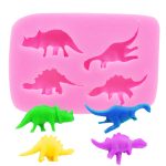 Dinosaurier-Silikonform für Fondant, Schokolade, Kuchendekoration