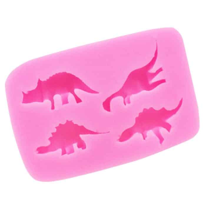 Dinosaurier-Silikonform für Fondant, Schokolade, Kuchendekoration – Bild 4
