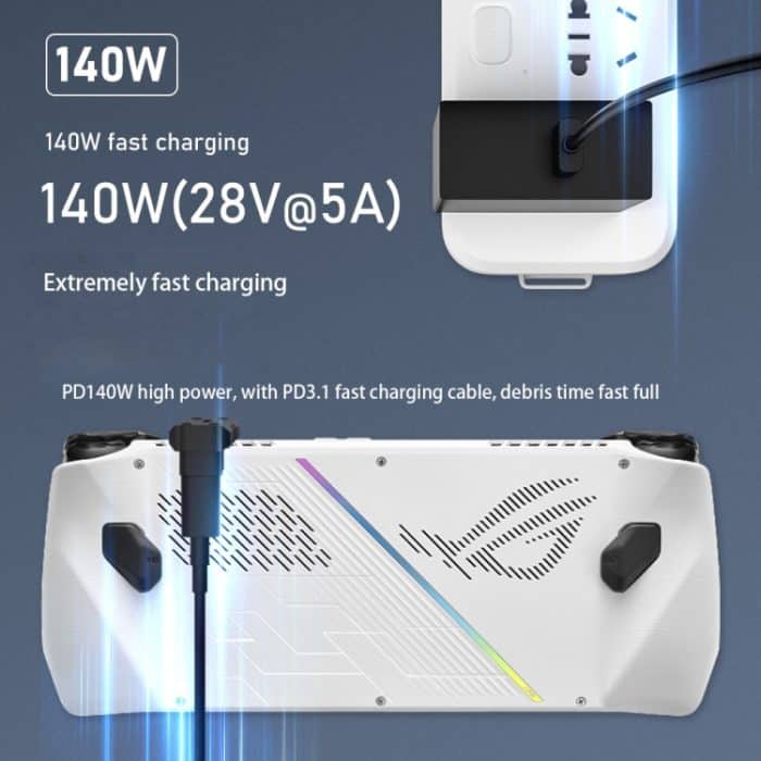 Für ASUS ROG Ally /Switch 20 Gbit/s Datenadapter 8K 60 Hz 140 W USB-C/Typ-C Schnellladekonverter – Bild 4