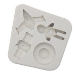 Astronaut Planet Rakete Silikon Fondant Schokoladenform Kuchen Dekorieren Zubehör Werkzeuge – Bild 2