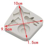 Astronaut Planet Rakete Silikon Fondant Schokoladenform Kuchen Dekorieren Zubehör Werkzeuge – Bild 3