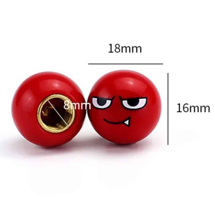 4 Stück / Set Devil Ball Reifenventilkappen Automotive Universal Modifikation Ventilabdeckungen – Bild 2