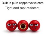 4 Stück / Set Devil Ball Reifenventilkappen Automotive Universal Modifikation Ventilabdeckungen – Bild 3