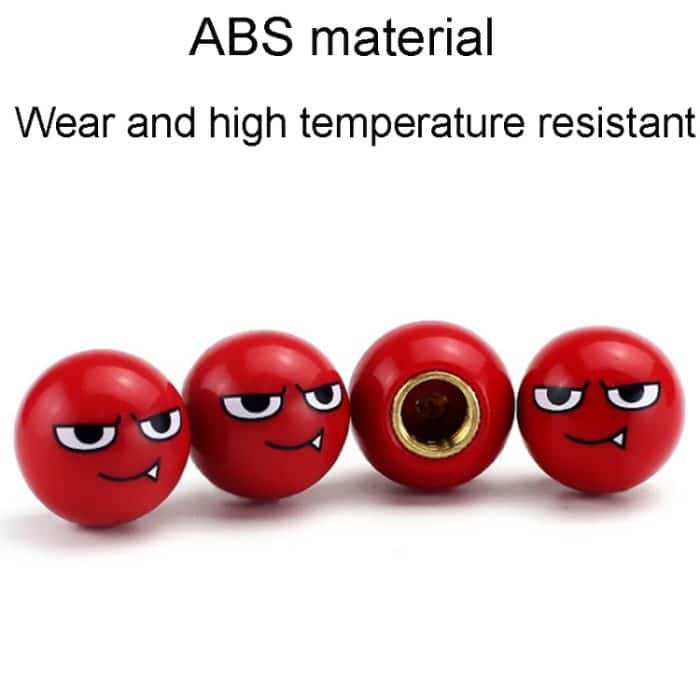 4 Stück / Set Devil Ball Reifenventilkappen Automotive Universal Modifikation Ventilabdeckungen – Bild 4