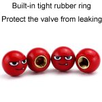 4 Stück / Set Devil Ball Reifenventilkappen Automotive Universal Modifikation Ventilabdeckungen – Bild 5
