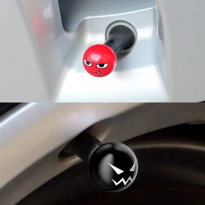 4 Stück / Set Devil Ball Reifenventilkappen Automotive Universal Modifikation Ventilabdeckungen – Bild 8