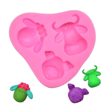 Cartoon dreidimensionale Tiere Fondant Silikonform Kuchen Dekorieren Backwerkzeuge, 1286, 0599