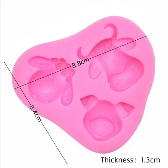 Cartoon dreidimensionale Tiere Fondant Silikonform Kuchen Dekorieren Backwerkzeuge, 1286, 0599 – Bild 6