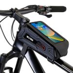 WILD MAN M90 EVA-Hartschalen-Mountainbike-Handy-Touchscreen, wasserdichte Frontträgertasche, M90 (Black Gray), M90 (Black Red) – Bild 11