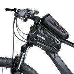 WILD MAN XT6 1,2 l Mountainbike-EVA-Hartschalen-wasserdichte Handy-Touchscreen-Oberrohrtasche, XT6 (Solar), XT6 (Twill) – Bild 11