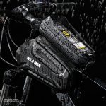 WILD MAN XT6 1,2 l Mountainbike-EVA-Hartschalen-wasserdichte Handy-Touchscreen-Oberrohrtasche, XT6 (Solar), XT6 (Twill) – Bild 6