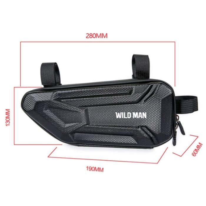 WILD MAN XT4 1,2 l EVA-Hartschalen-Fahrrad-Dreieckstasche, Seitentasche für Elektrofahrzeuge, XT4 (Sun), XT4 (Twill) – Bild 2