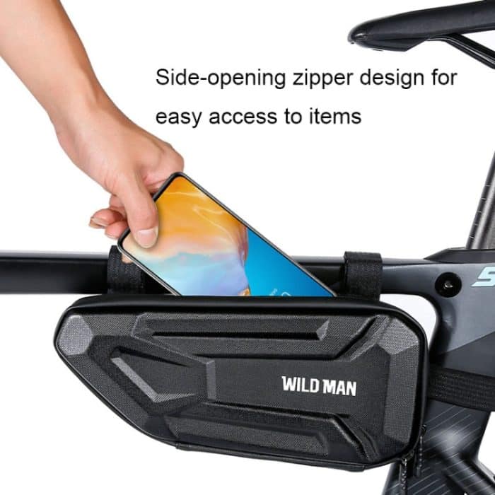 WILD MAN XT4 1,2 l EVA-Hartschalen-Fahrrad-Dreieckstasche, Seitentasche für Elektrofahrzeuge, XT4 (Sun), XT4 (Twill) – Bild 3