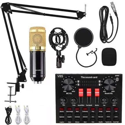 Audio-Kondensatormikrofon, Studio-Gesangsmikrofon, BM800+V8S Sound Card Set, BM800+V8 Sound Card Set