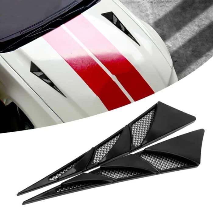 TBD0604198201A.jpg 1 Paar Auto modifizierte Seite Air Vent Shark Gill Spoiler Fender – Bild 1
