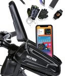 WILD MAN XT5 1,2 l EVA-Hartschalen-Fahrrad-Frontträgertasche, wasserdichte Tasche für Touchscreen-Telefon, XT5 (Twill), XT5 (Solar) – Bild 5