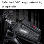 WILD MAN XT5 1,2 l EVA-Hartschalen-Fahrrad-Frontträgertasche, wasserdichte Tasche für Touchscreen-Telefon, XT5 (Twill), XT5 (Solar) – Bild 6